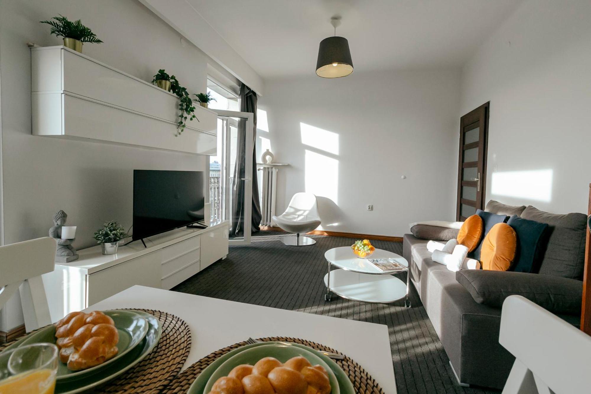 Plac Konstytucji 6 Orange - Apartament Dla 4 Osob - Bezplatny Parking - Free Parking - Piekny Widok Na Panorame Warszawy Варшава Экстерьер фото